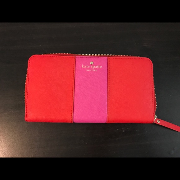 kate spade Handbags - Kate Spade Sylvia Continental Wallet Red